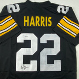 Autographed/Signed Najee Harris Pittsburgh Black Football Jersey Beckett BAS COA