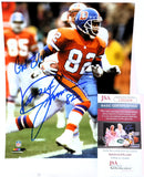 Denver Broncos Vance Johnson Autographed 8x10 Photo James Spence COA