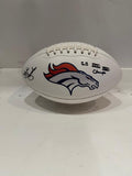 Mike Shanahan Denver Broncos Autographed/Inscribed White Panel Football