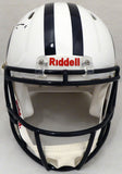 ZACH WILSON AUTOGRAPHED BYU WHITE FULL SIZE SPEED HELMET BECKETT QR 193494