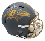 Terrell Suggs Signed Baltimore Ravens Speed Full Size Slate NFL Helmet