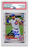 Ed Howard Autographed Cubs 2020 Topps Bowman Chrome RC Card #BD-98 (PSA)