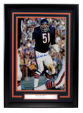 Dick Butkus HOF Signed/Auto 11x17 Photo Chicago Bears Framed BAS/Beckett 198594