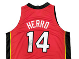 MIAMI HEAT TYLER HERRO AUTOGRAPHED SIGNED RED JERSEY JSA STOCK #207953