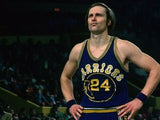 Rick Barry Signed San Francisco Warriors Photo Jersey (JSA COA) 1975 NBA Champ