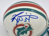 Ricky Williams Autographed Miami Dolphins White Mini Helmet Beckett QR #BS30440