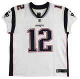 (6) Brady, Gronkowski, Gilmore, Edelman +2 Signed White Nike Elite Jersey BAS