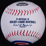 Miguel Montero Signed Cubs Logo OML Baseball (Schwartz COA) World Series Champ