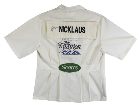Jack Nicklaus Authentic 2x Signed The Tradition Caddy Bib Shirt BAS #AE64004
