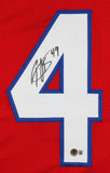 Ole Miss Patrick Willis Authentic Signed Red Pro Style Jersey BAS Witnessed