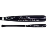 Brian Snitker Signed Atlanta Braves Rawlings Navy Blue Bat With "NL MOY" Insc