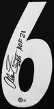 Alan Faneca "HOF 21" Authentic Signed Black Pro Style Jersey BAS Witnessed