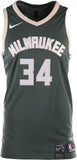 Giannis Antetokounmpo Milwaukee Bucks Autographed Green Nike Authentic Jersey