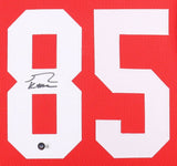 George Kittle Signed San Francisco 49er 35"x43" Framed Home Red Jersey (Beckett)