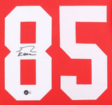 George Kittle Signed San Francisco 49er 35"x43" Framed Home Red Jersey (Beckett)