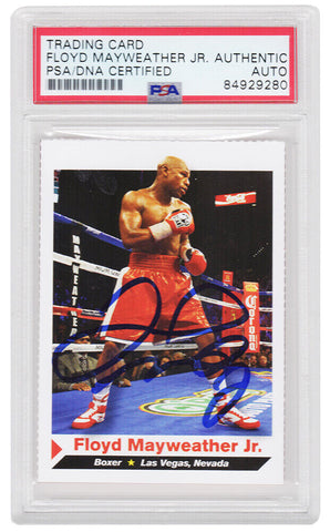Floyd Mayweather Jr Signed 2012 Sports Illustrated Card #152 -(PSA Encapsulated)