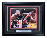 Floyd Mayweather Jr Signed Framed 11x14 Pacquiao Fight Photo BAS ITP
