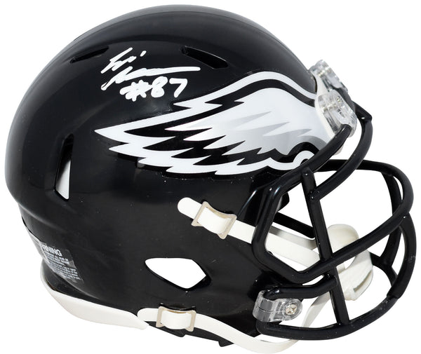 ELI STOWERS SIGNED PHILADELPHIA EAGLES BLACK SPEED MINI HELMET BECKETT