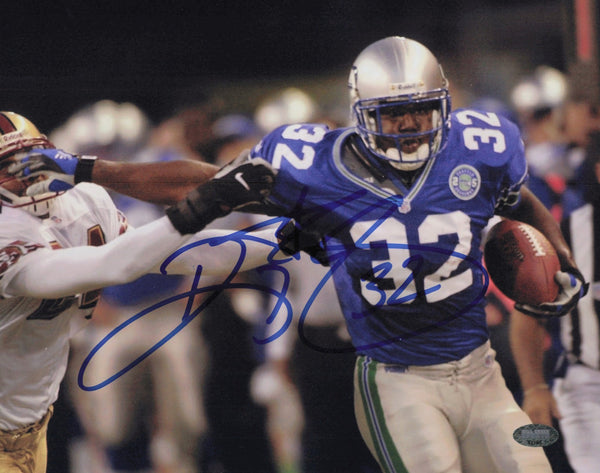 Ricky Watters Autographed Signed 8x10 Photo Seattle Seahawks MCS Holo #63195