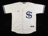 Andrew Vaughn Signed Chicago White Sox Nike 1919 Throwback Jersey (JSA COA) 1 B