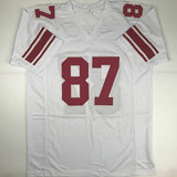 Autographed/Signed STERLING SHEPARD New York White Football Jersey JSA COA Auto