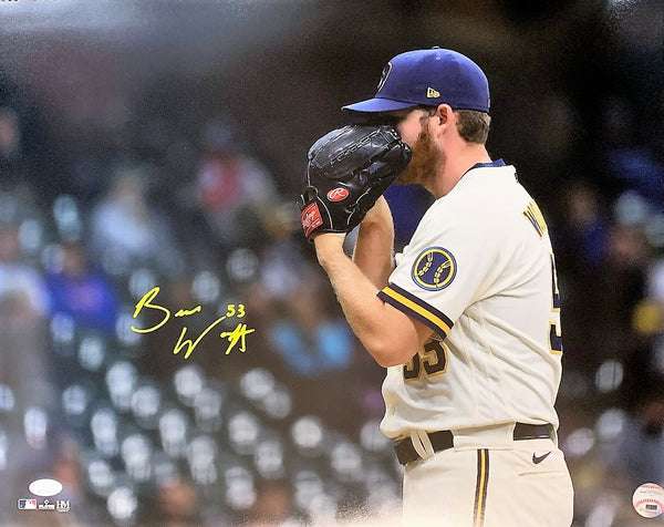 Brewers All Star Pitcher BRANDON WOODRUFF Signed 16x20 Photo #7 AUTO - JSA