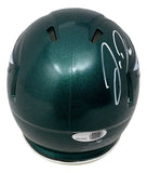 Jordan Davis Signed Philadelphia Eagles Mini Speed Helmet JSA QR Hologram