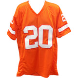 Ronde Barber Autographed/Signed XL Orange Pro Style Jersey Beckett Witness 49210