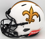 Drew Brees Auto Saints Lunar Eclipse Full Size Authentic Helmet Beckett WT59658
