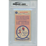 Dave Bing Autographed 1969 Topps #55 2 Insc. Slabbed Trading Card Beckett 50675