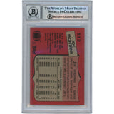 Joe Montana Autographed/Signed 1987 Topps #112 Slab Trading Card Beckett 49898