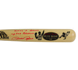 Pete Rose Signed Cincinnati Reds Cooperstown Engraved Blonde Bat - Sorry I Broke