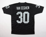Mark van Eeghen Signed Oakland Raiders Jersey (JSA COA) Super Bowl XI & XV R.B.