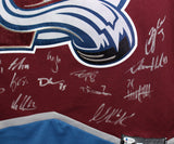 Colorado Avalanche Team Signed Burgandy Fanatics XL Jersey 20 Sigs BAS 37473