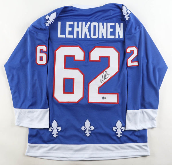 Artturi Lehkonen Signed Colorado Avalanche /Nordiques Throwback Jersey (Beckett)
