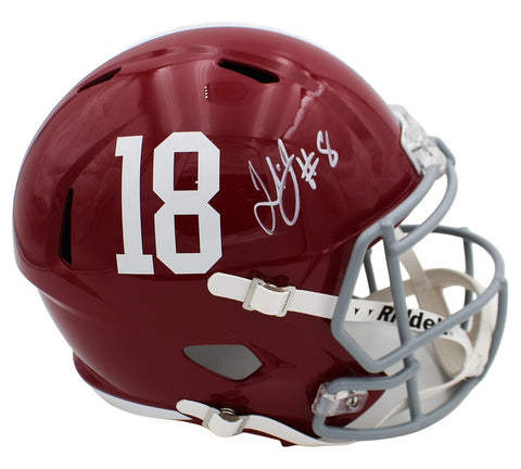 Julio Jones Signed Alabama Crimson Tide Speed Full Size #18 NCAA Helmet