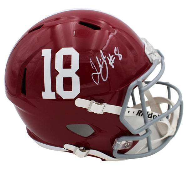 Julio Jones Signed Alabama Crimson Tide Speed Full Size #18 NCAA Helmet