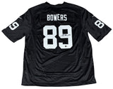 BROCK BOWERS SIGNED AUTOGRAPHED LAS VEGAS RAIDERS #89 BLACK NIKE JERSEY BECKETT