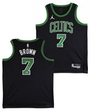 Celtics Jaylen Brown Signed Black Nike Jordan Brand Statement Ed Jersey BAS Wit