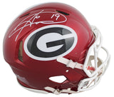 Georgia Hines Ward Signed Flash Full Size Speed Proline Helmet BAS Witnessed