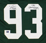 Gilbert Brown Signed Green Bay Custom Green Jersey with "The Gravedigger" Insc