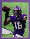 Justin Jefferson Signed Minnesota Vikings 35x43 Framed Jersey (Beckett) Receiver