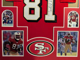 FRAMED SAN FRANCISCO 49ERS TERRELL OWENS AUTOGRAPHED SIGNED JERSEY JSA COA