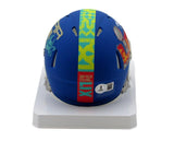 Nick Sirianni Signed/Auto Blue Super Bowl LIX Mini Helmet Eagles BAS 192752