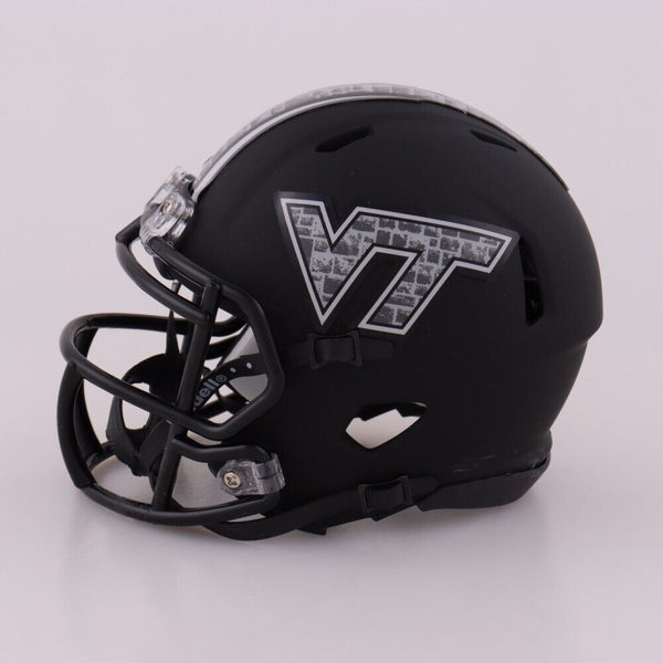 Michael Vick Signed Virginia Tech Hokies Matte Black Speed Mini Helmet – Super Sports Center