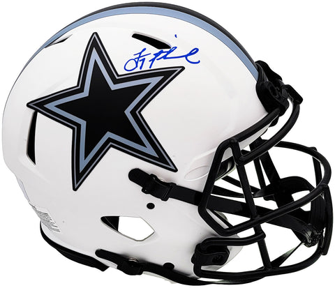 TROY AIKMAN SIGNED COWBOYS LUNAR ECLIPSE FULL SIZE AUTH HELMET BECKETT 201540
