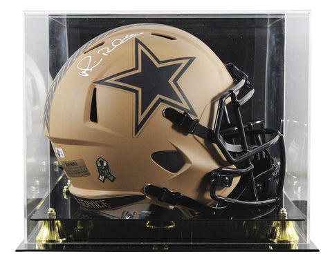 Cowboys Michael Irvin Signed STS II Full Size Speed Rep Helmet W/ Case BAS Wit