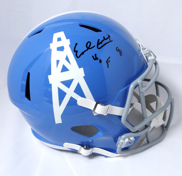 houston oilers helmet speedflex Earl Campbell Autographed Houston Oilers 60-62 TB Speed Helmet w/HOF-J – Super Sports Center