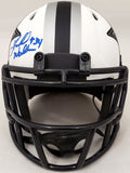HERSCHEL WALKER AUTO COWBOYS LUNAR ECLIPSE WHITE MINI HELMET BECKETT QR 193846