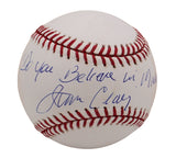 Jim Craig Signed US Olympic Hockey Team Rawlings OML White Baseball with Insc